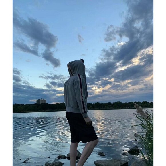 NWT Gucci Unisex Sweatshirt Zip-Up In Grey Size XS - Picture 3 of 16